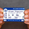 personalised father's day gift for dad of a personalised football ticket