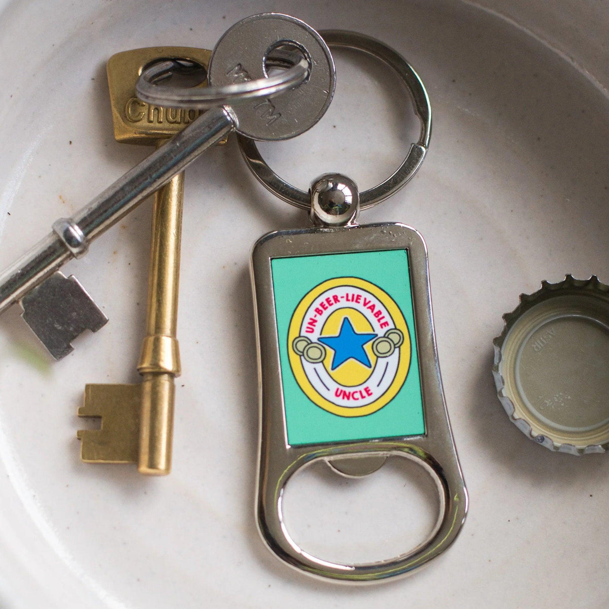 Bottle Opener Keyring for Uncle - Of Life & Lemons®