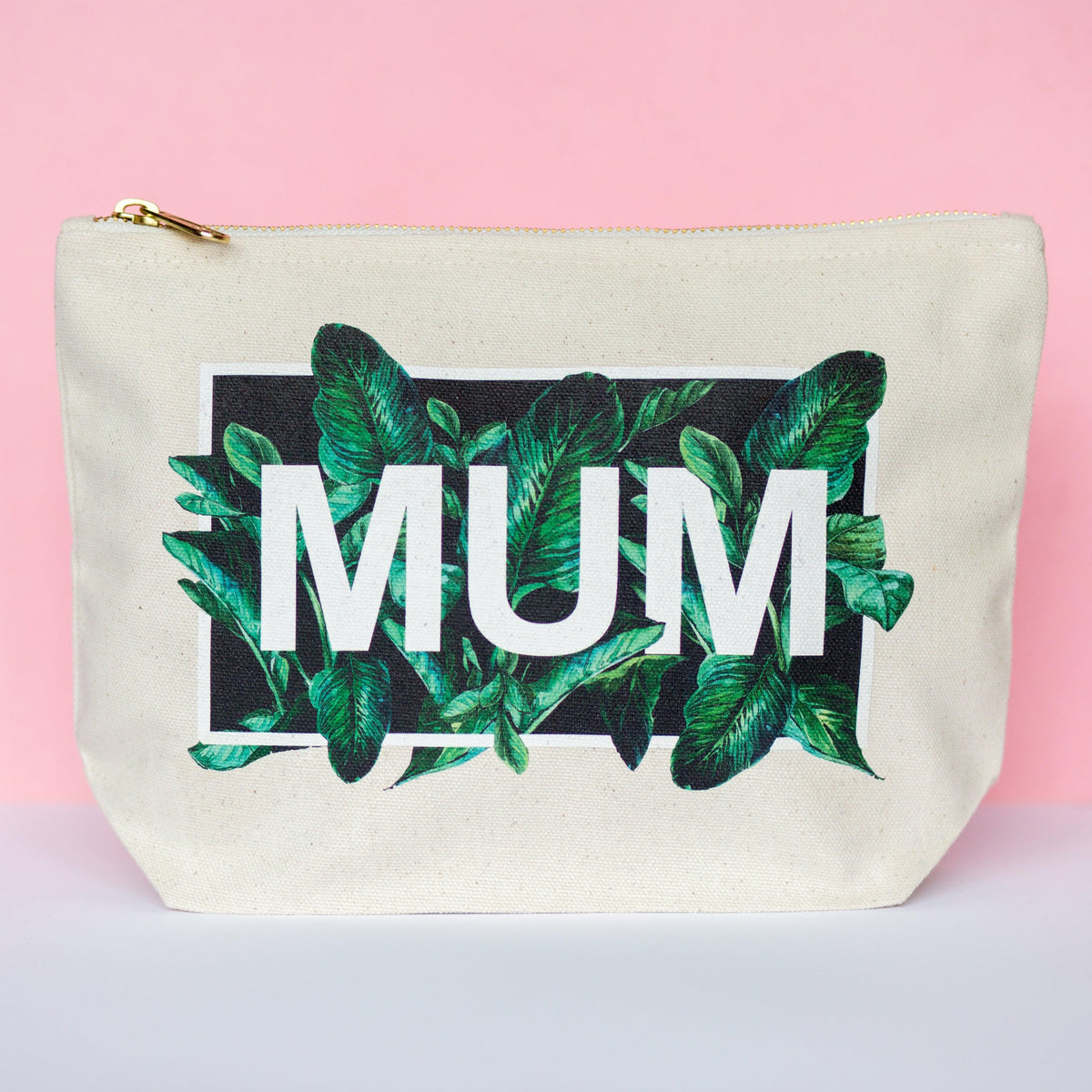 Tropical Leaf Make Up Bag Gift for Mum - Of Life & Lemons®