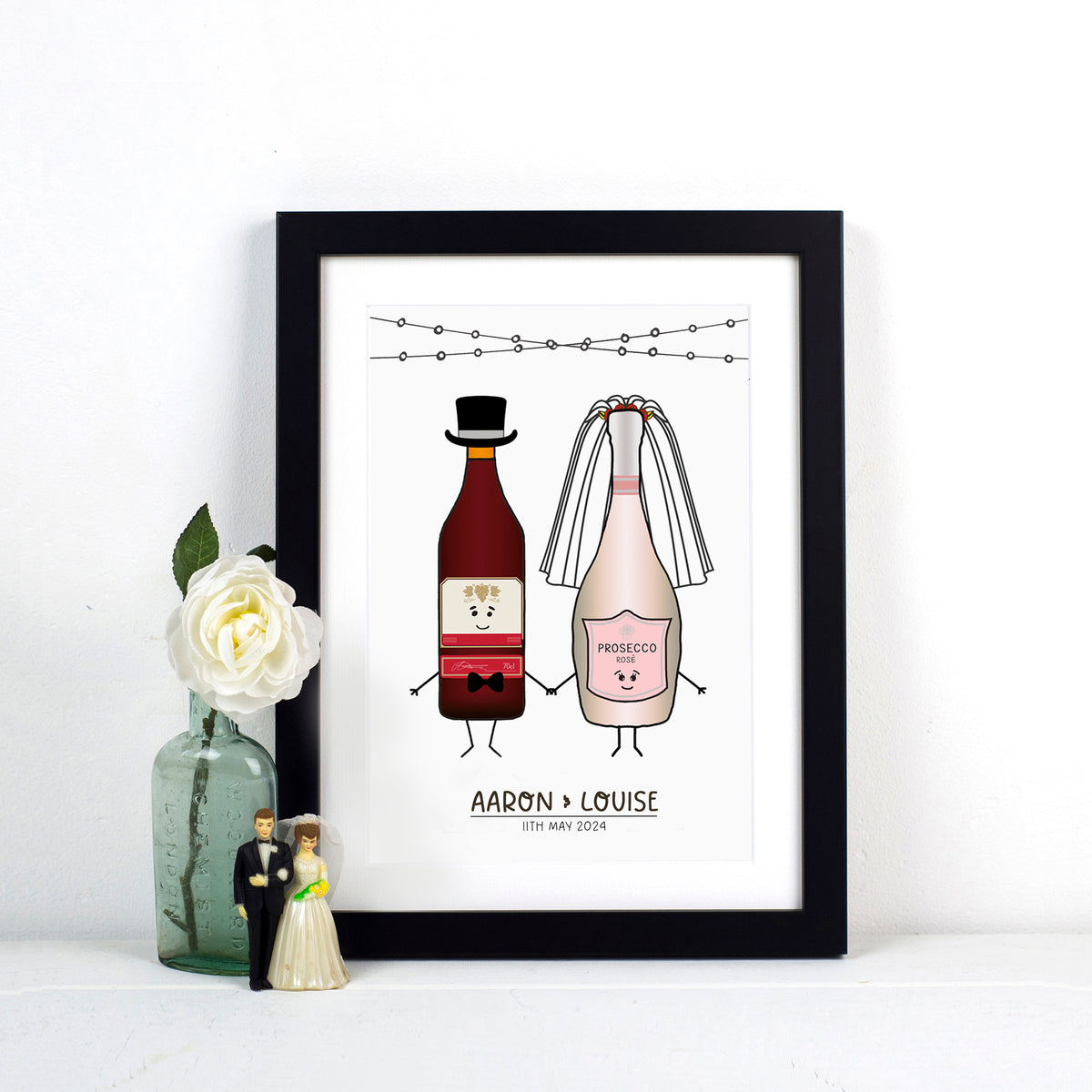 Personalised Bride and Groom Print