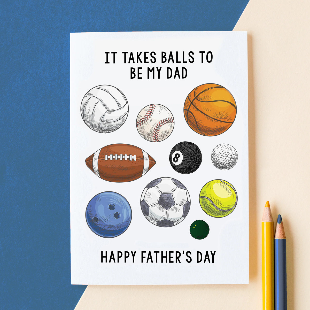 Funny Sports Father's Day Card