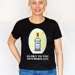 'Glory To The Newborn Gin' Ladies Christmas T-Shirt