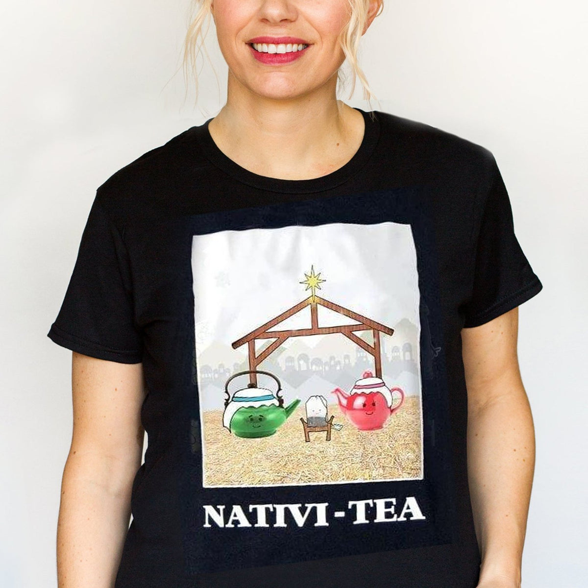 Funny Tea Ladies Christmas T-Shirt