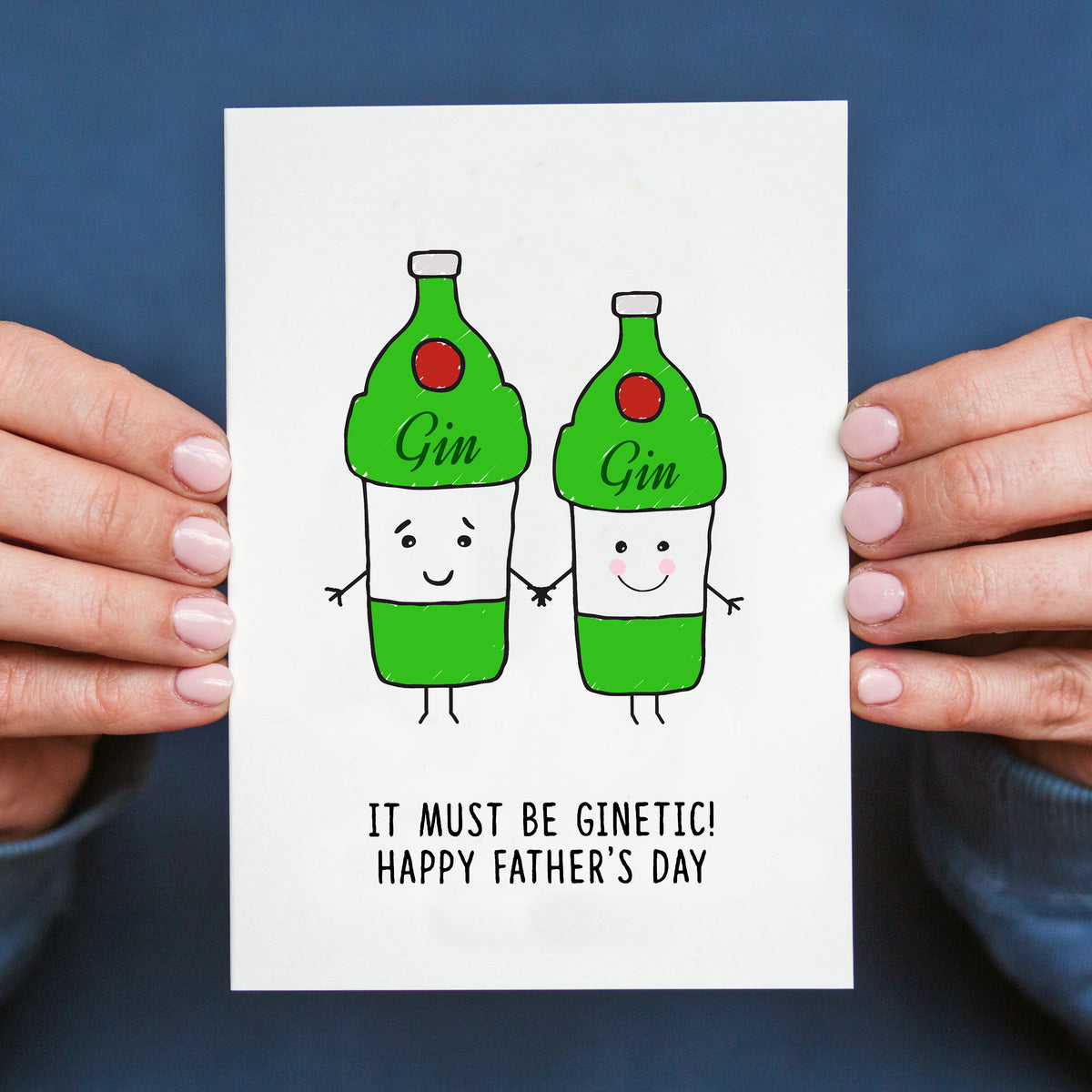 'Ginetic' Funny Gin Father's Day Card