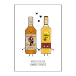 'Kindred Spirits' Personalised Couple Print - Of Life & Lemons®