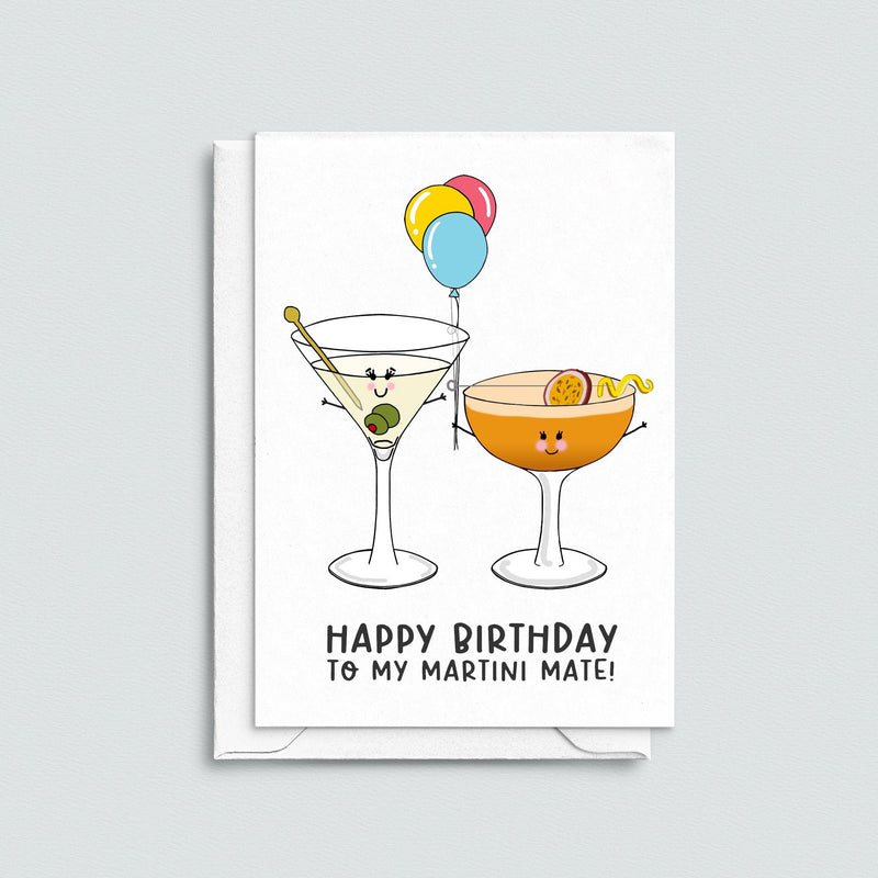 funny birthday card for cocktail loving friend