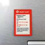 Funny Personalised Food Rating Fridge Magnet