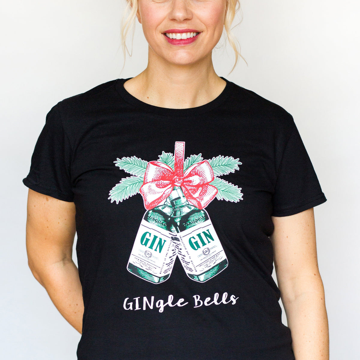 'GINgle Bells' Ladies Christmas T-Shirt