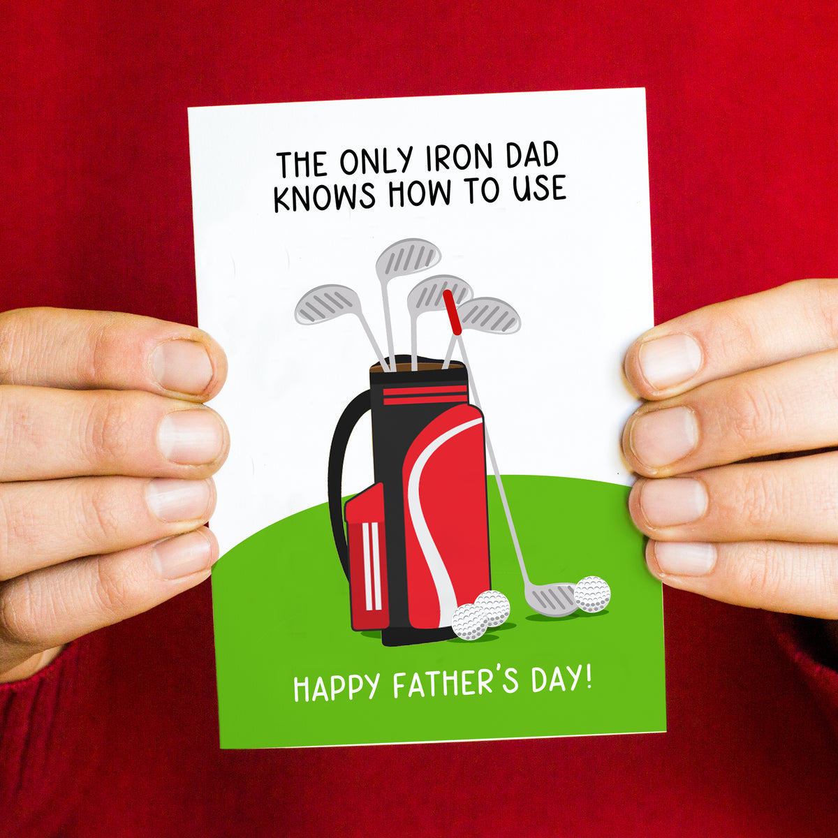 Funny Golf Father's Day Card