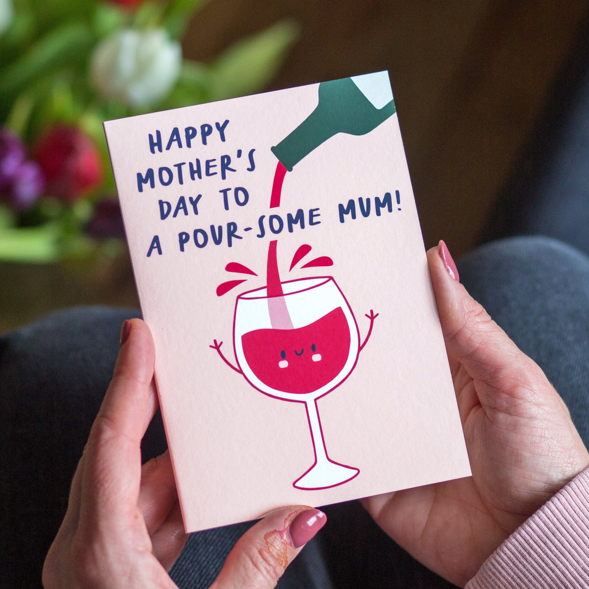 Funny Wine Mother's Day Card