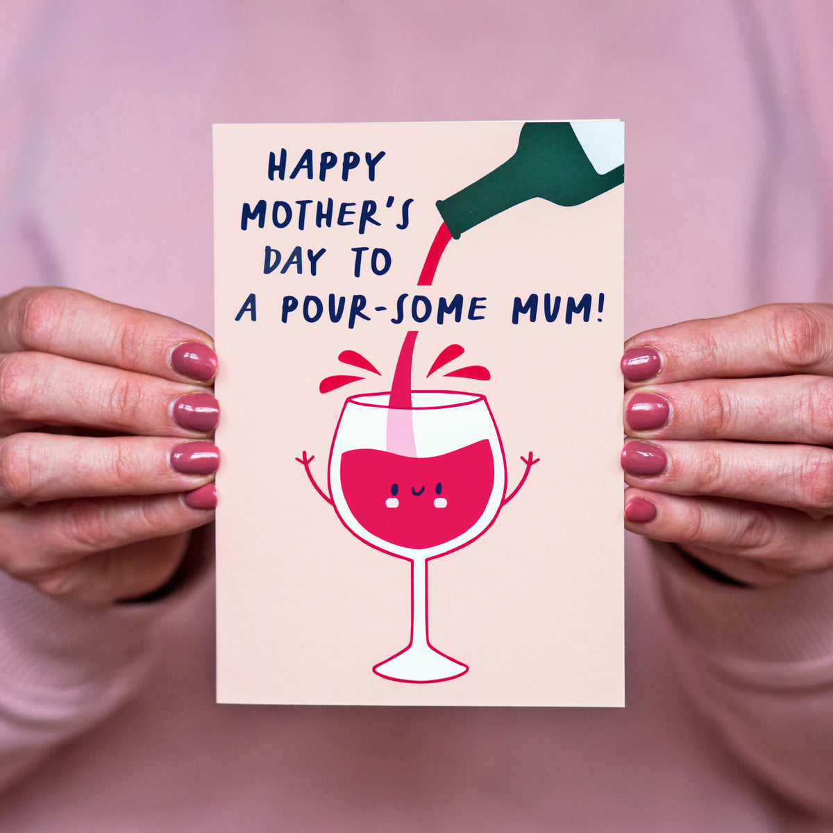 Funny Wine Mother's Day Card