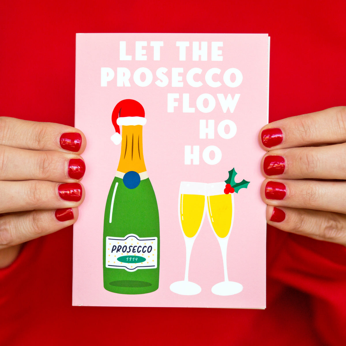 Prosecco Christmas Card