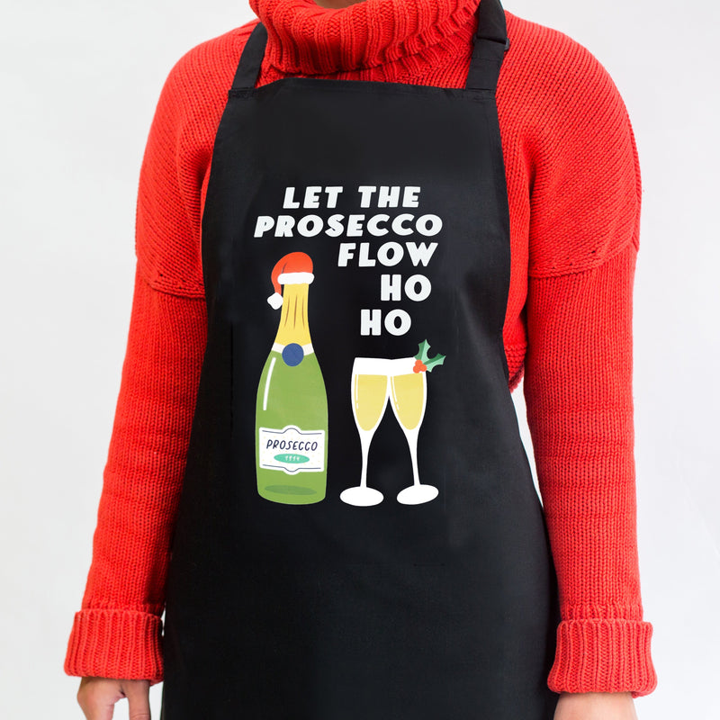 Prosecco Christmas Apron