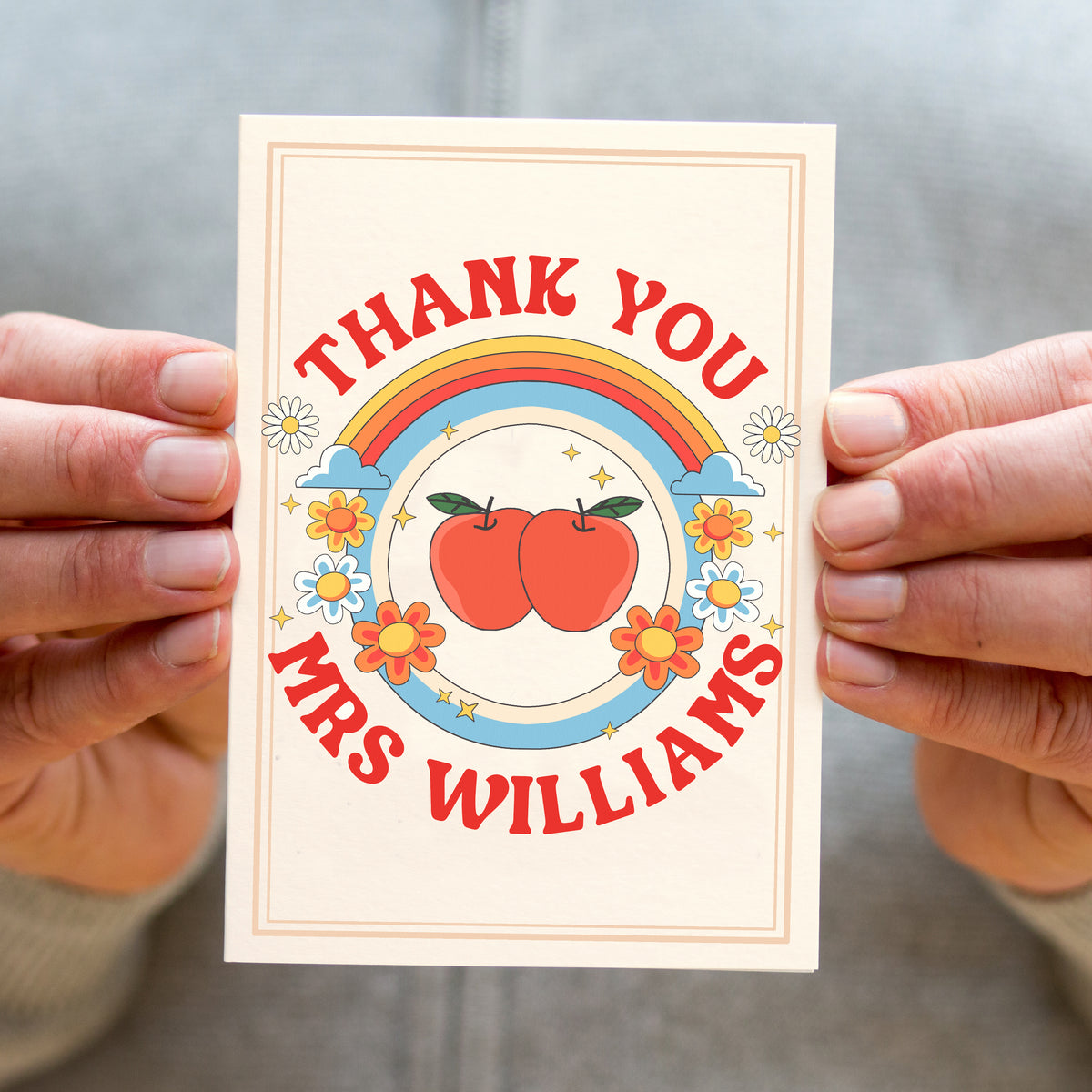 Personalised 'Thank You Teacher' Card