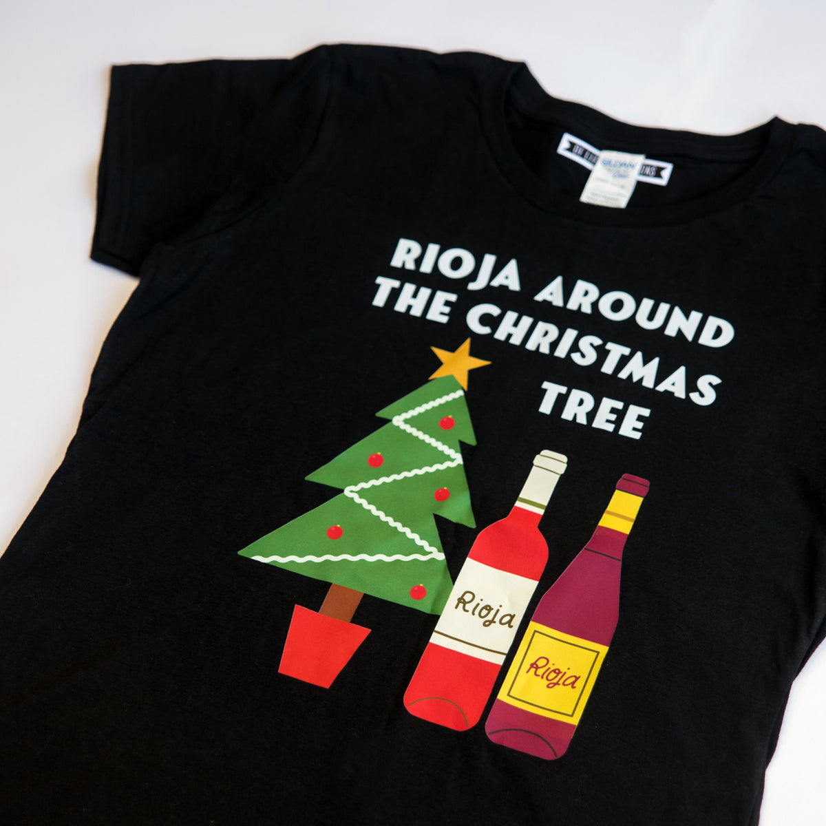 Ladies Wine Christmas T-Shirt