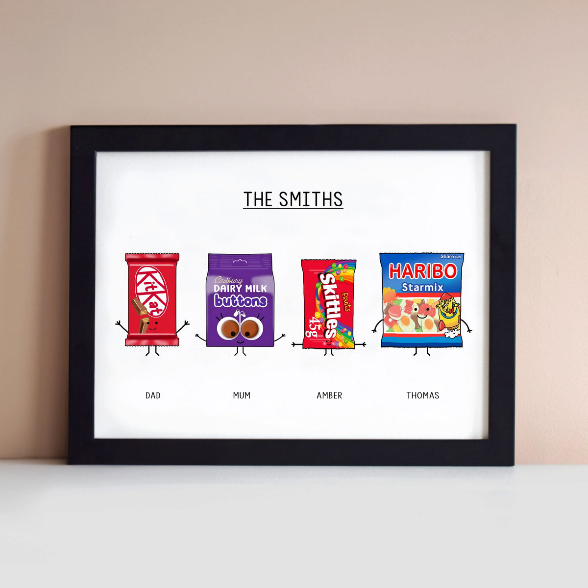 Personalised Family Sweets Print