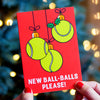 Funny Tennis Christmas Card