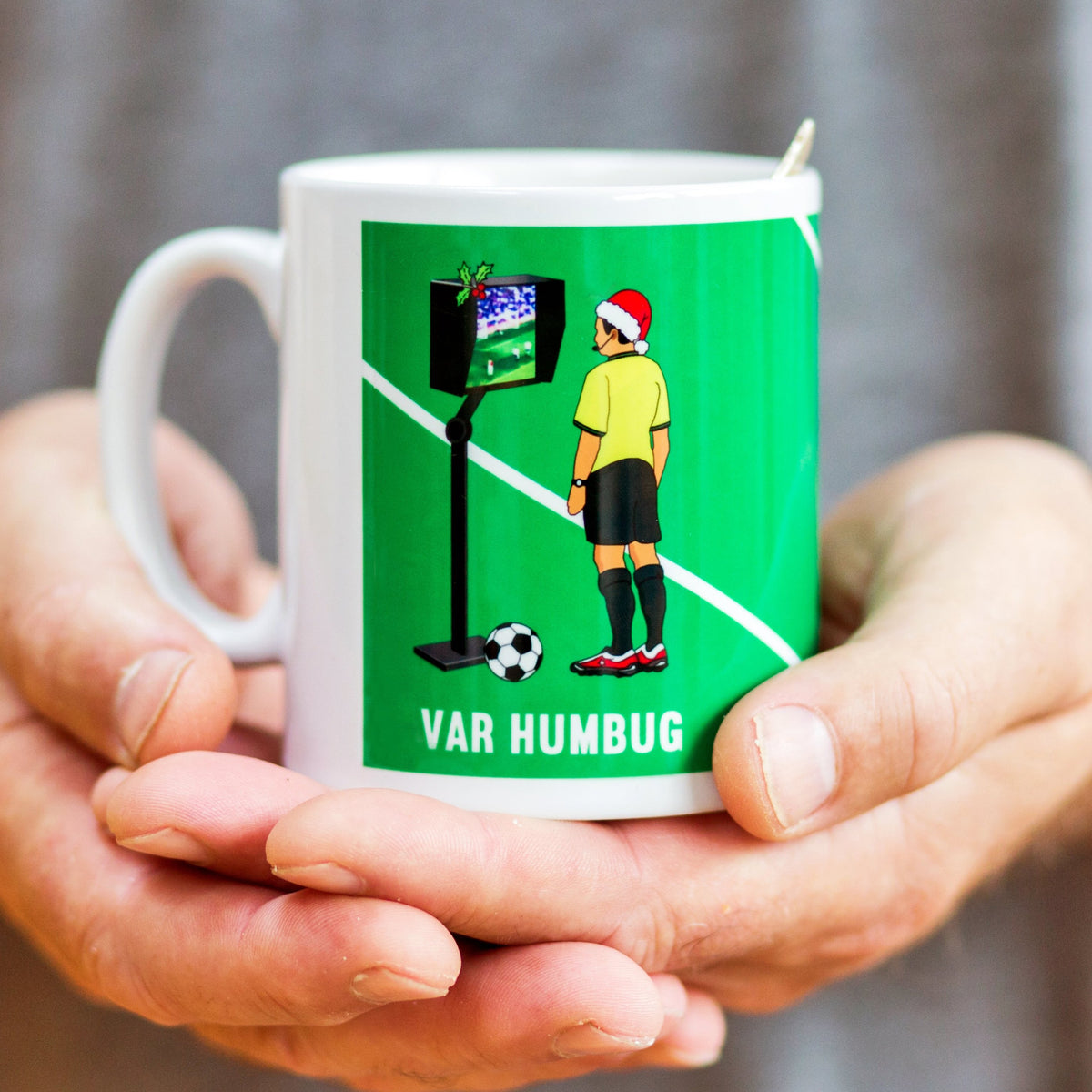 Funny Football Christmas Mug