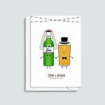 Personalised Drinks Wedding Card