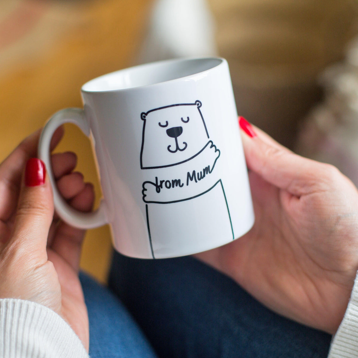 Personalised Bear 'Hug On A Mug' Gift Personalised Mug Of Life & Lemons 