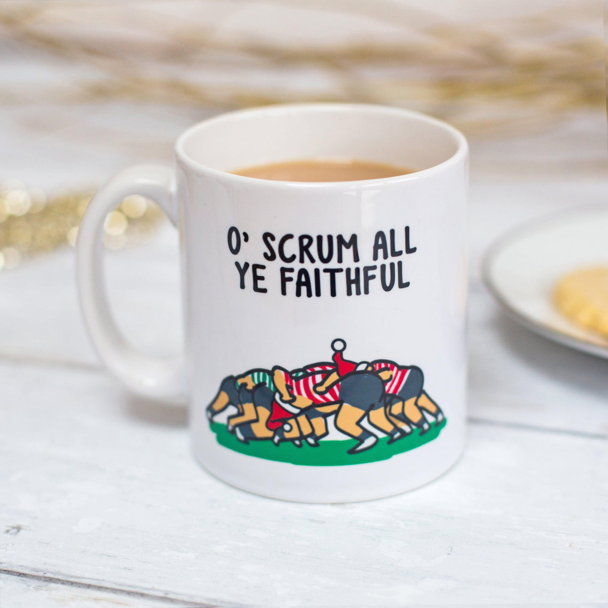 Funny Rugby Christmas Mug Mug Of Life & Lemons 