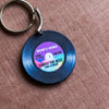 'Mum's Song' Personalised Vinyl Keyring for Mum Personalised Keyring Of Life & Lemons 