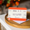 Personalised Train Ticket Birthday Card Birthday Cards Of Life & Lemons 