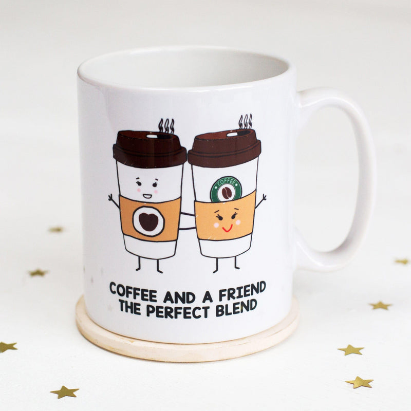 'Coffee And A Friend' Mug Mug Of Life & Lemons 