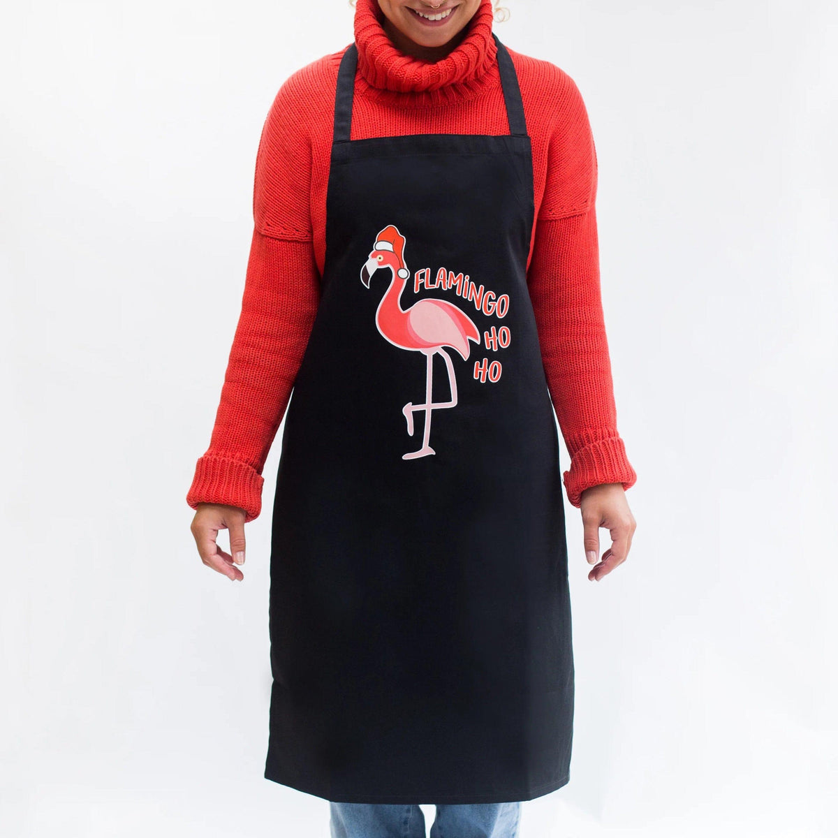 Funny Flamingo Christmas Apron Aprons Of Life & Lemons 