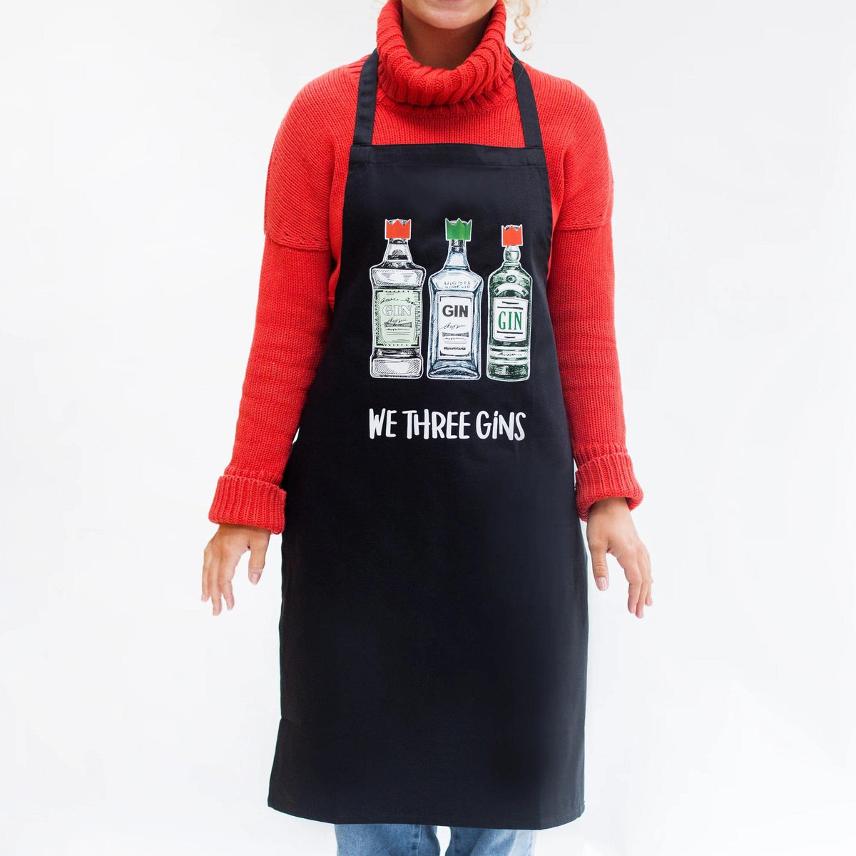 'We Three Gins' Christmas Apron Aprons Of Life & Lemons 