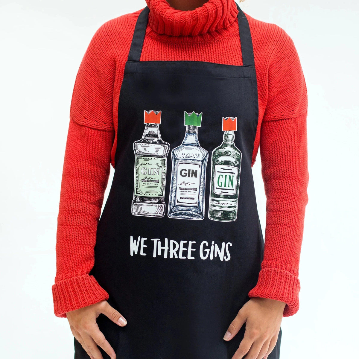 'We Three Gins' Christmas Apron Aprons Of Life & Lemons 