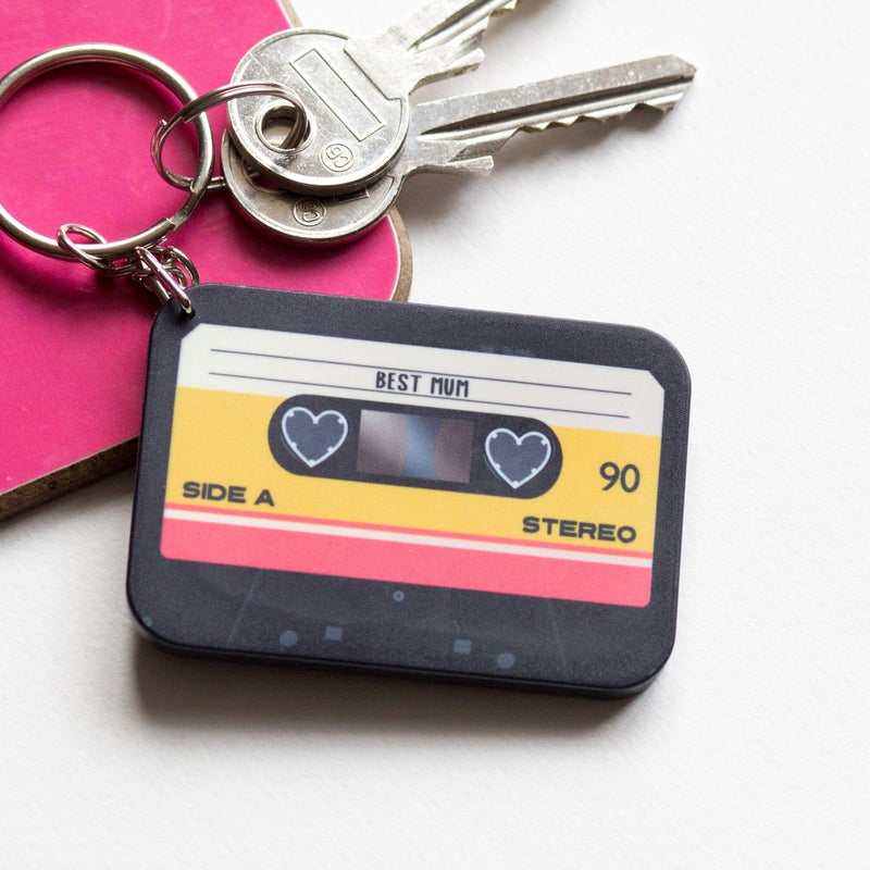 'B-Side Me' Cassette Tape Keyring for Mum Keyring Of Life & Lemons 