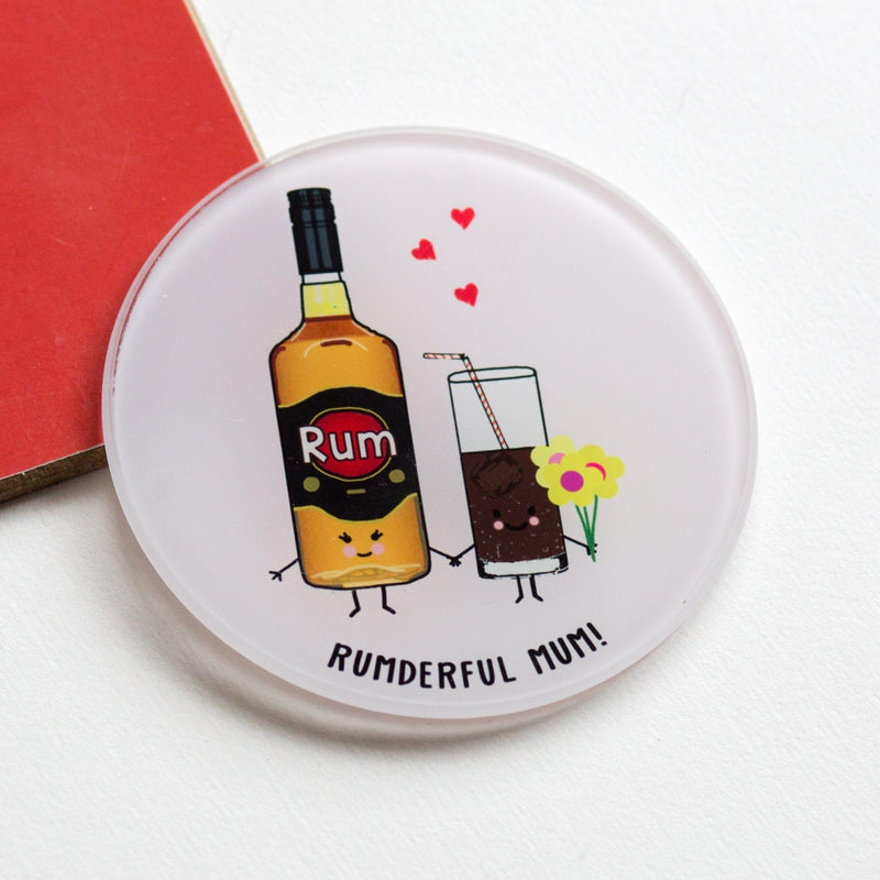 Funny Rum Coaster for Mum Coaster Of Life & Lemons® 