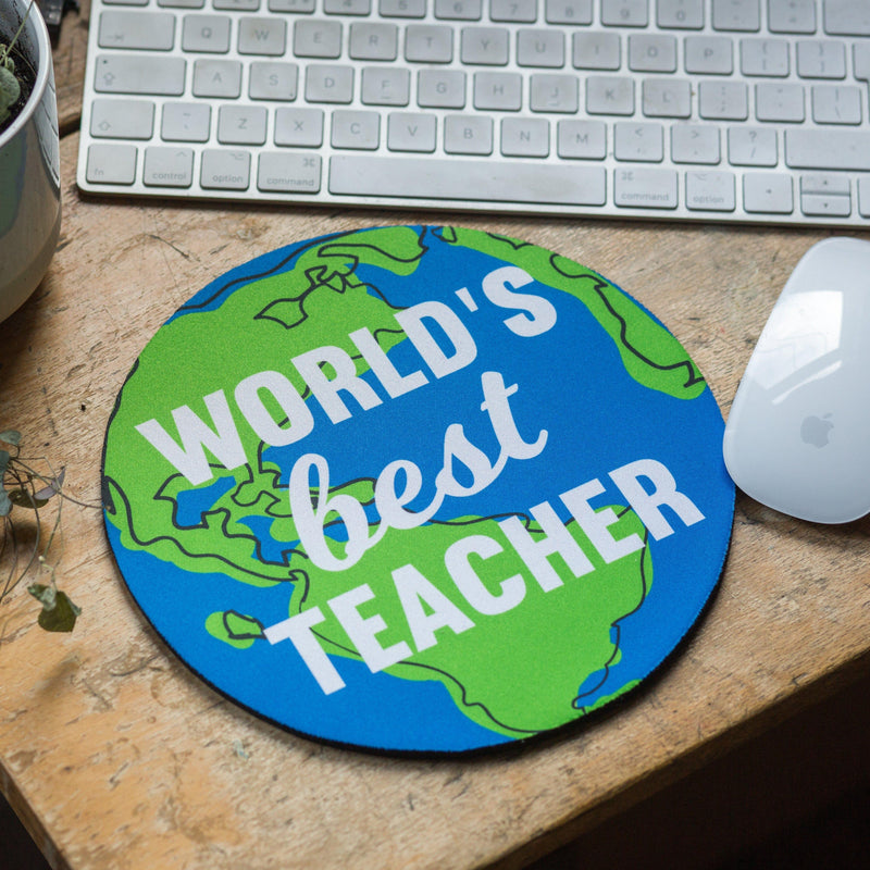 'World's Best Teacher' Mouse Mat Mouse Mat Of Life & Lemons® 