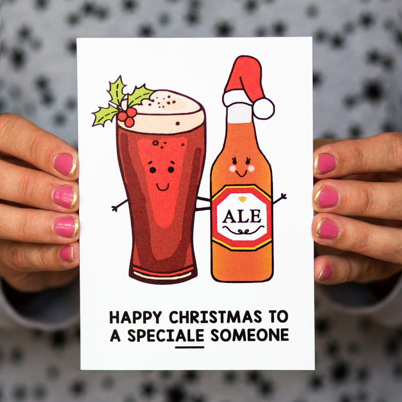 'SpeciALE Someone' Beer Christmas Card for Partner Christmas Cards Of Life & Lemons 