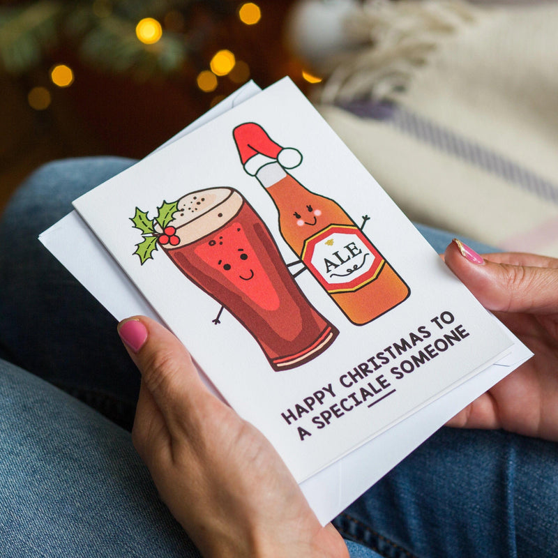 'SpeciALE Someone' Beer Christmas Card for Partner Christmas Cards Of Life & Lemons 