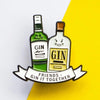 'Gin It Together' Friendship Pin Badge Enamel Pin Badge Of Life & Lemons 