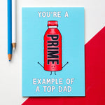 Funny Prime Hydration Card for Dad - Of Life & Lemons®