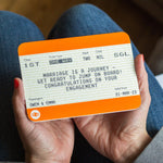 Personalised Train Ticket Engagement Card - Of Life & Lemons®