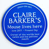 Personalised Blue Plaque Mouse Mat Mouse Mat Of Life & Lemons® 