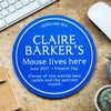 Personalised Blue Plaque Mouse Mat Mouse Mat Of Life & Lemons® 