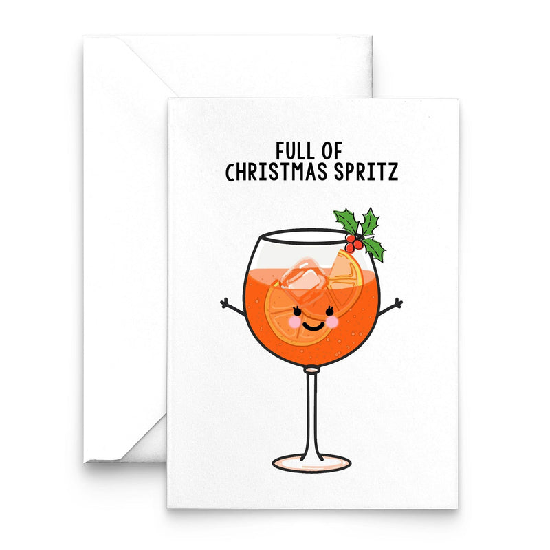 'Full of Christmas Spritz' Funny Christmas Card Christmas Cards Of Life & Lemons 