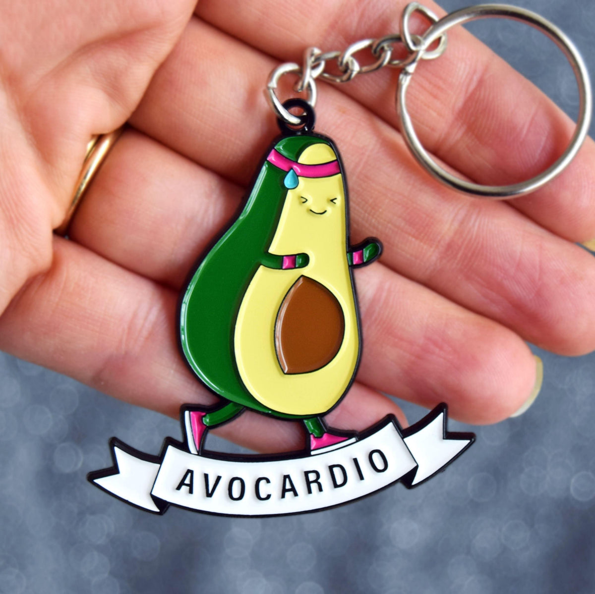 'Avocardio' Keyring Keyring Of Life & Lemons 