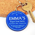 Personalised Blue Plaque Keyring Personalised Keyring Of Life & Lemons 