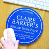 Personalised Blue Plaque Mouse Mat Mouse Mat Of Life & Lemons® 