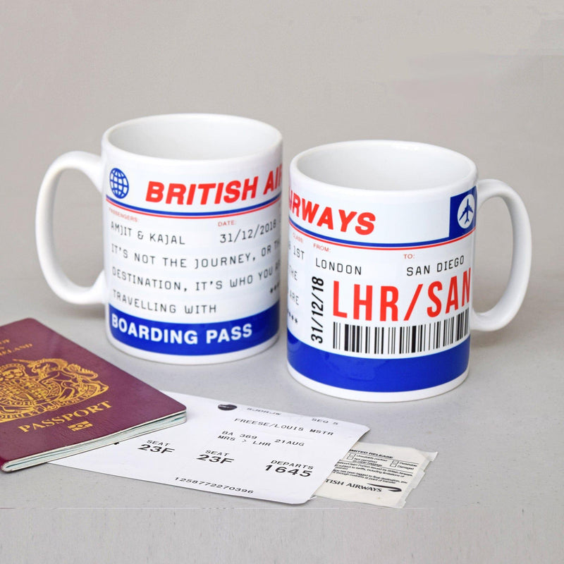 Personalised Boarding Pass Mug Personalised Mug Of Life & Lemons 