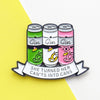 'She Turned Her Can'ts Into Cans' Gin Enamel Pin Badge Enamel Pin Badge Of Life & Lemons 