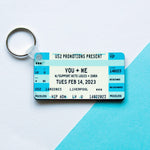 Personalised Concert Ticket Keyring Personalised Keyring Of Life & Lemons 