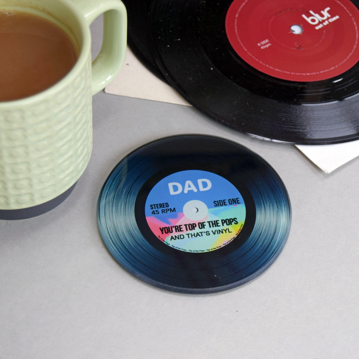 'Top Of The Pops' Glass Coaster For Dad Coaster Of Life & Lemons® 