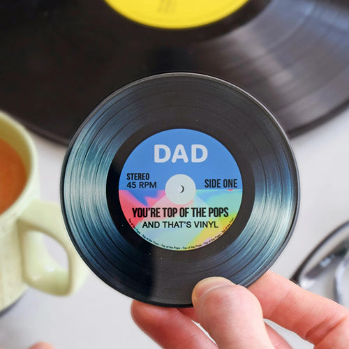 'Top Of The Pops' Glass Coaster For Dad Coaster Of Life & Lemons® 